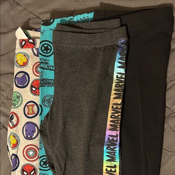 Marvel Other - Marvel Kids' Superhero Leggings Set - Gray, Black, Multicolor 4 pairs